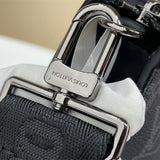  clean-lined carryall bag styled with outfit 12