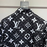 Flat lay presentation of Louis Vuitton cotton t-shirt with tailored silhouette
