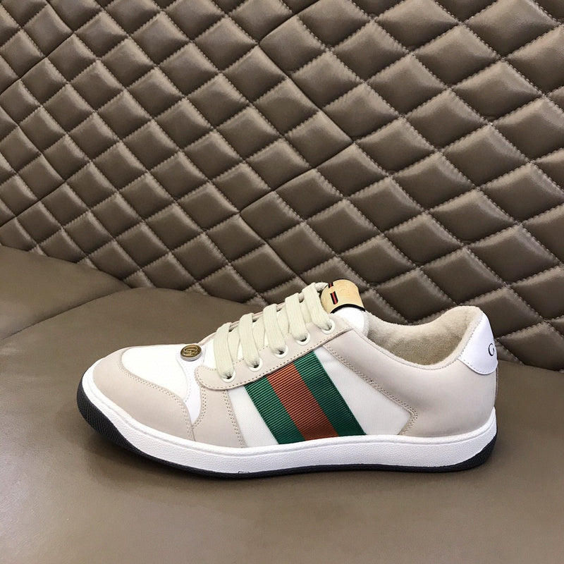 Gucci fresh white-and-black luxury sneakers view 6 minimalist modern build