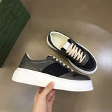 Gucci Luxury sneakers in clean off-white padded collar comfort front view