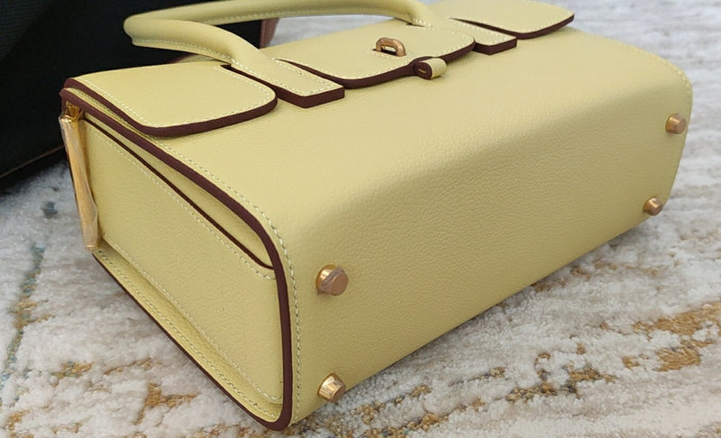Sculpted bag shown from front angle