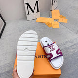 Louis Vuitton Nude Pointed-Toe Flats - Front View