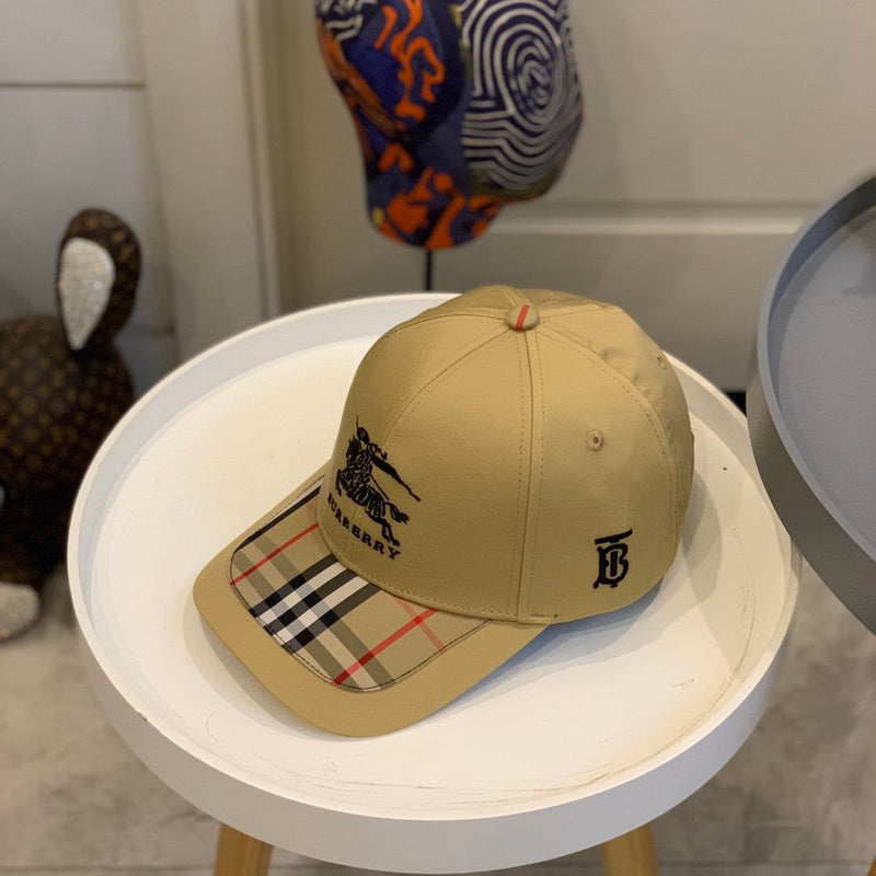 Front view of Burberry unisex cap