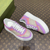 Gucci tonal black luxury sneakers view 7 bold athletic profile