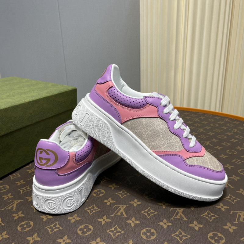 Gucci tonal black luxury sneakers view 4 bold athletic profile