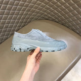 Burberry Nude Low-Top Sneakers - Close-Up Texture View
