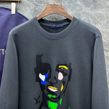 Full styled look of Louis Vuitton luxury clothing with tailored silhouette