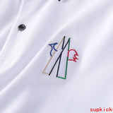 Side profile of Moncler luxury clothing with logo-detail design