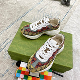 Gucci bold contrast luxury sneakers view 5 sleek tonal finish