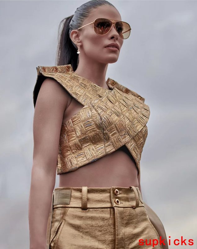Close-up detail view of Louis Vuitton unisex sunglasses
