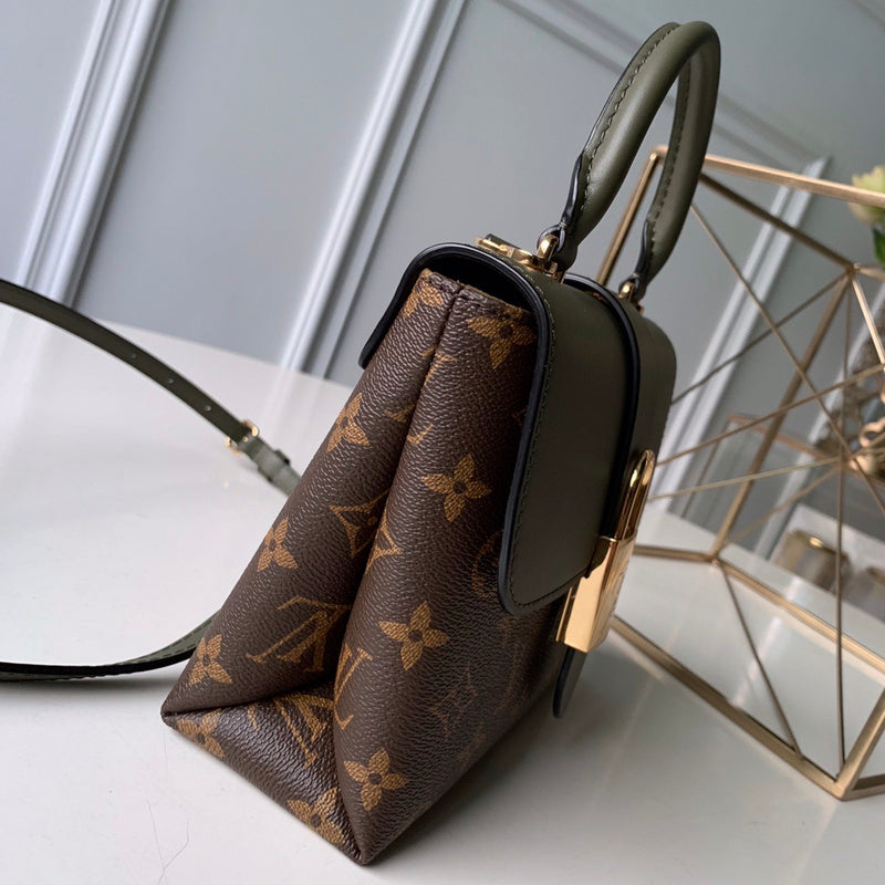 Front view of premium classic women's handbag – women's premium purse