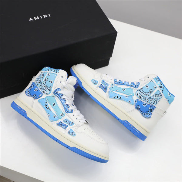 Close-up of Amiri sneakers craftsmanship