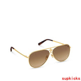 Full view of Louis Vuitton unisex sunglasses