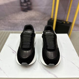 Alexander McQueen Black Pointed-Toe Flats - Angled View