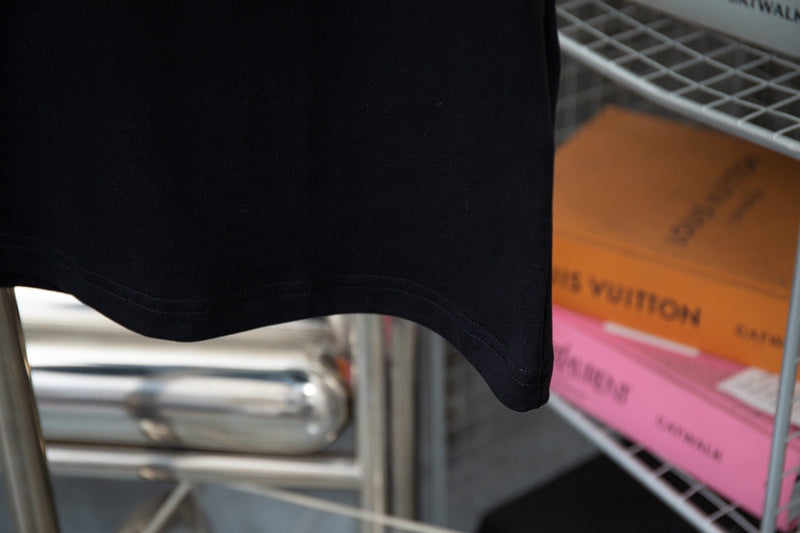 Front view of Louis Vuitton cotton t-shirt with signature branding