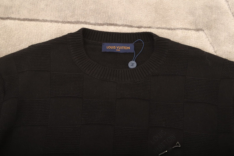 Back view of Louis Vuitton luxury clothing with logo-detail design