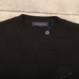 Back view of Louis Vuitton luxury clothing with logo-detail design