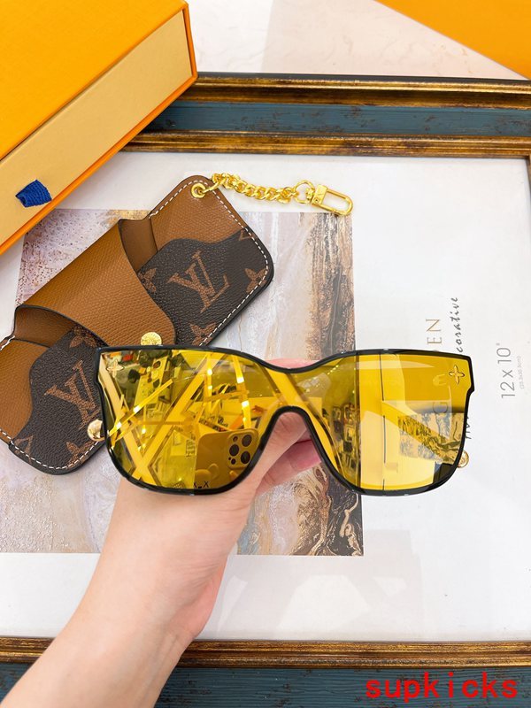 Lifestyle view of Louis Vuitton unisex sunglasses