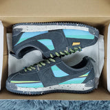 Nike tonal black luxury sneakers view 11 chunky sole construction