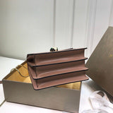 Sleek Vegan Leather Handbag - Statement Silhouette | Women's Statement Accessory #1761 - close-up detail shot (image 3) of designer-inspired handbag