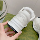 Gucci tonal black luxury sneakers view 4 premium leather build