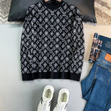 Back view of Louis Vuitton luxury clothing with monogram-inspired silhouette