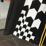 Flat lay presentation of Rhude luxury clothing with logo-detail design