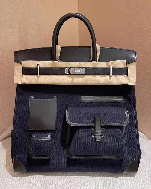 Close-up detail of considered bag design