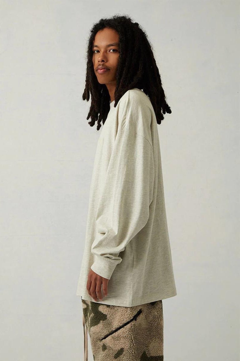 Fear of God Essentials Long T-shirt detail shot – designer craftsmanship and quality