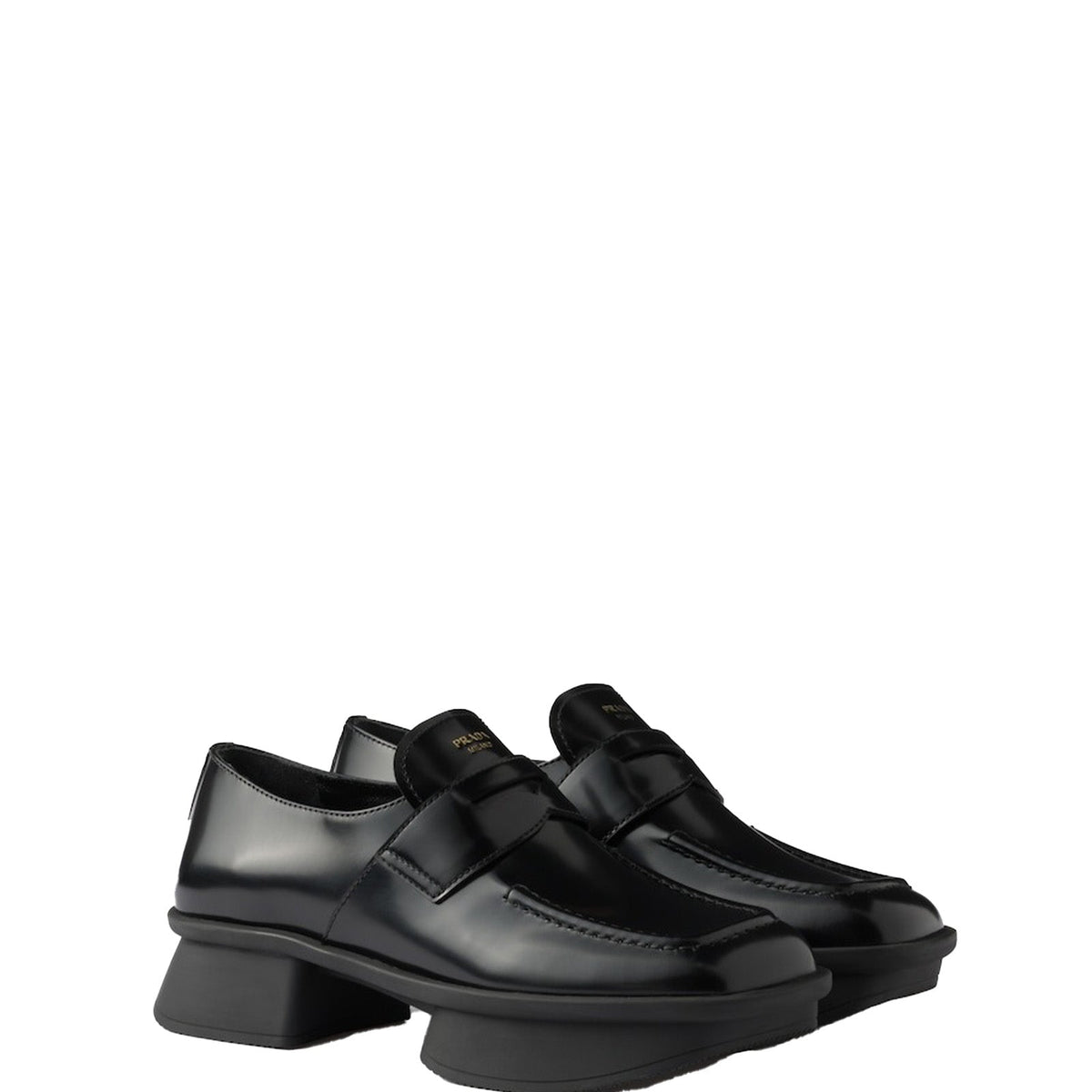 Prada premium moccasins detail and craftsmanship close-up