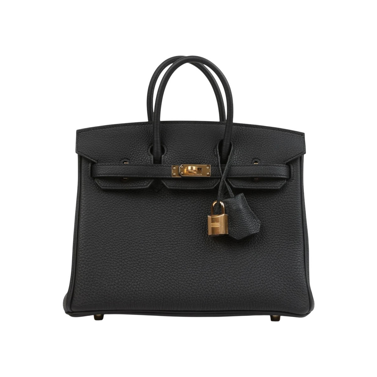 HermÃ¨s Birkin 25 Black Togo Gold Hardware