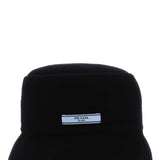 Prada premium caps & hats detail and craftsmanship close-up