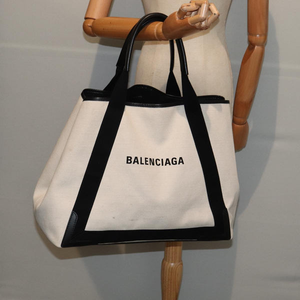 Balenciaga Navy Cabas Tote | Luxury Canvas Tote Bag