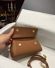 Premium Leather Top Handle Satchel - Elegant Women's Designer Bag - NM7197