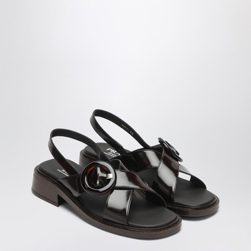 Prada sandals luxury designer piece front view