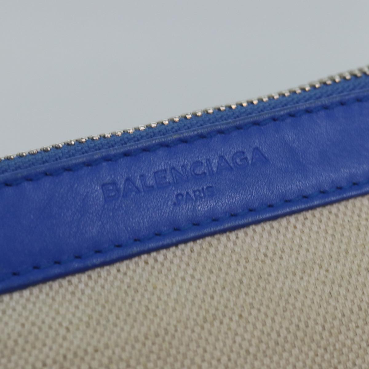 Balenciaga Navy Cabas Handbag | Luxury Canvas Tote Bag