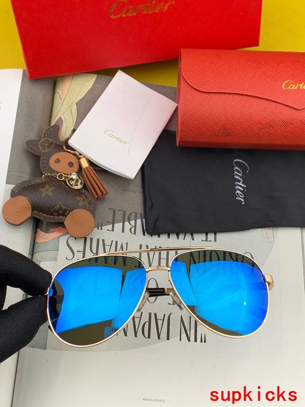 Angled view of Cartier unisex sunglasses
