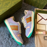 Gucci classic monochrome luxury sneakers view 8 heritage-inspired look