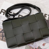 Understated Vegan Leather Handbag - Chic Everyday Appeal | Women's Everyday Carry Handbag #1612 - product detail shot (image 10) of designer-inspired handbag