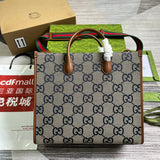 Side profile of signature statement women's handbag – women's designer-style accessory
