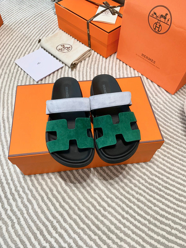 Hermes sandals Style 203 - front view, luxury comfort fit
