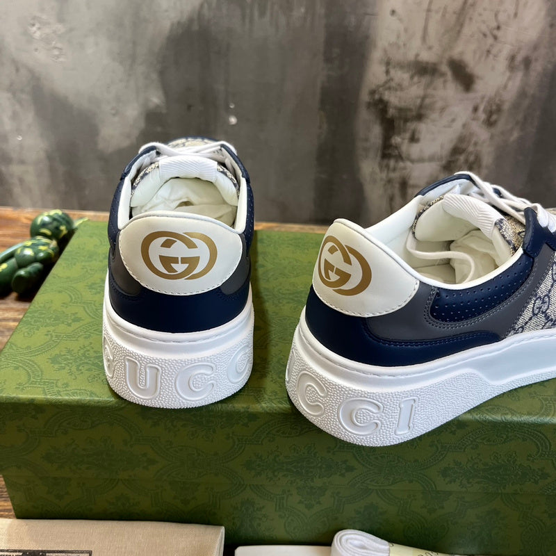 Gucci fresh white-and-black luxury sneakers view 8 sleek tonal finish