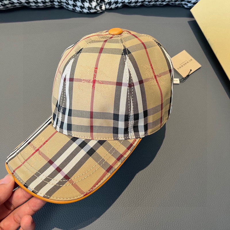 Angled view of Burberry unisex cap