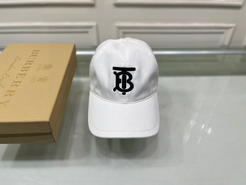 Close-up detail view of Burberry unisex cap