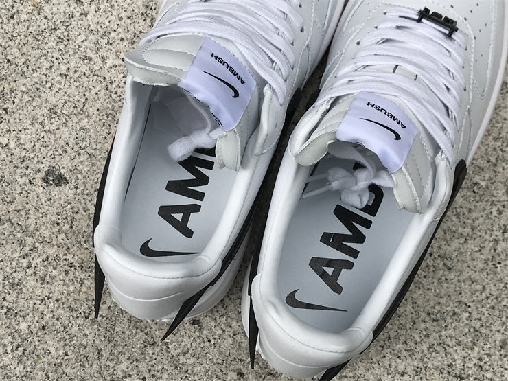 Nike sneakers detailed view showing premium designer craftsmanship