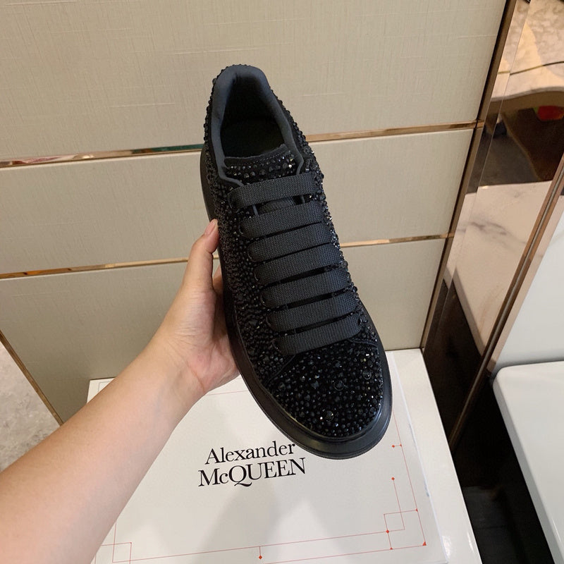 Alexander McQueen Burgundy Slip-On Sneakers - Back View