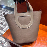 Close-up detail of sophisticated bag design