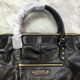 Classic Faux Leather Handbag - Everyday Elegance | Women's Everyday Carry Handbag #977 - styled full view (image 7) of designer-inspired handbag
