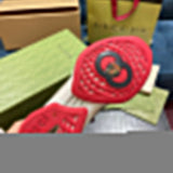 Gucci sneakers detailed view showing premium designer craftsmanship