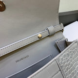 Classic Vegan Leather Handbag - Signature Hardware Accents | Women's Fashion Handbag #468 - styled full view (image 7) of designer-inspired handbag